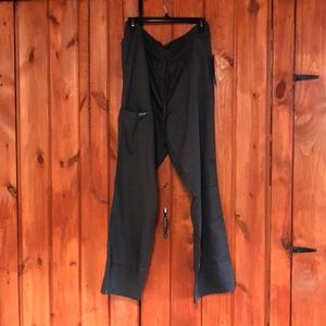 Pewter straight leg scrub bottoms